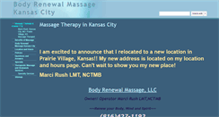 Desktop Screenshot of bodyrenewaltherapeuticmassage.com